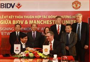 Man Utd kí thỏa thuận hợp tác với Ngân hàng BIDV của Việt Nam